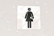 Табличка на дверь женского туалета